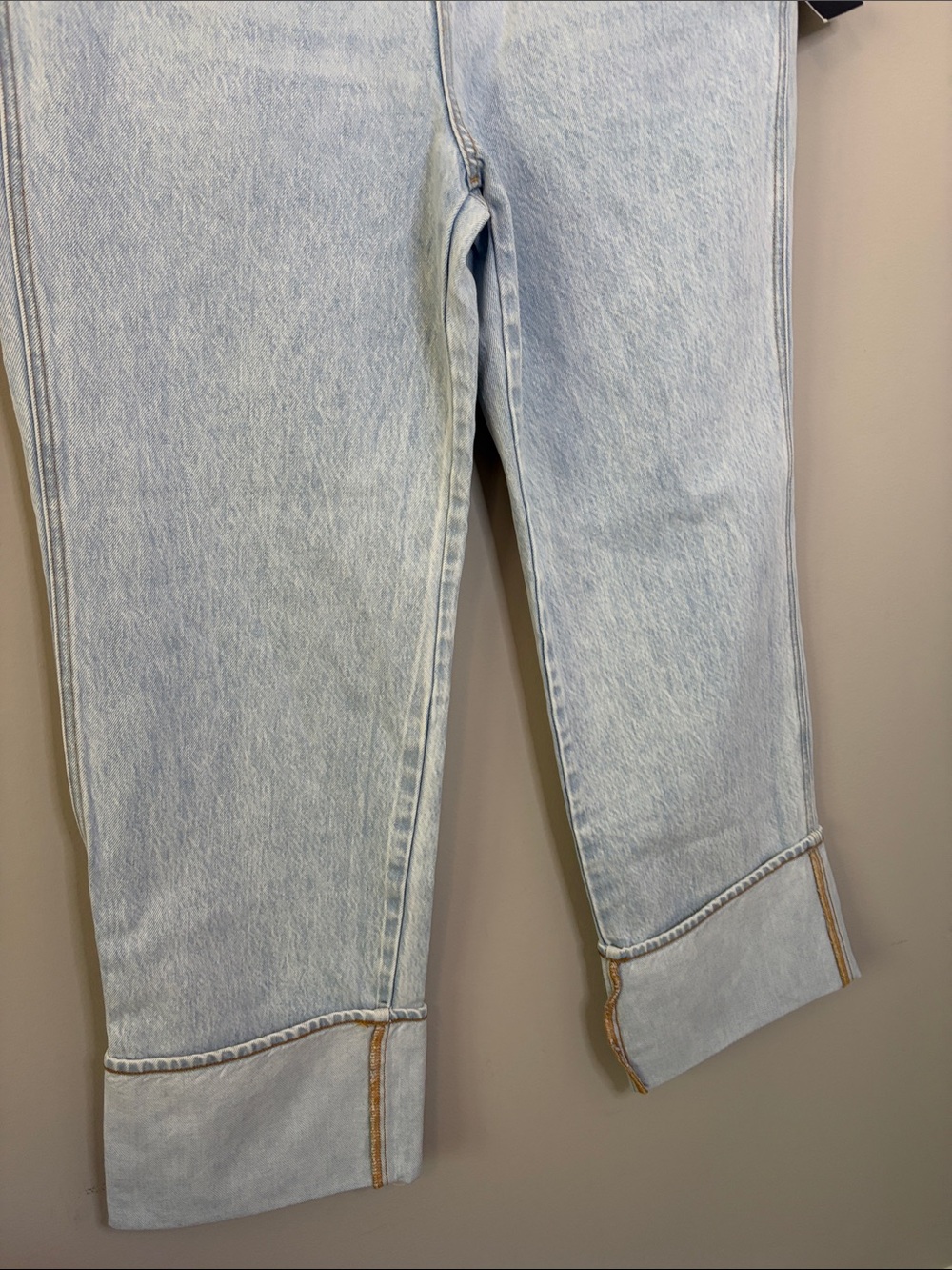 Veronica Beard Dylan High Rise Straight Ankle Jeans Cuffed Ankle Sz 31 NEW - Picture 7 of 13